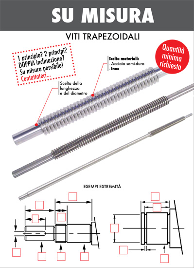 Su misura - Viti trapezoidali