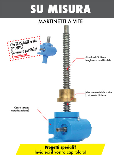 Su misura - Martinetti a vite