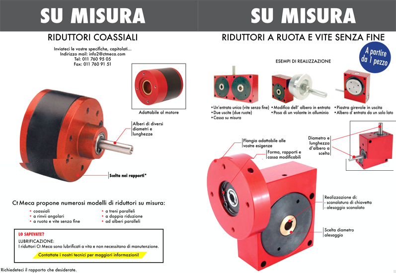 Su misura - Riduttori di velocità